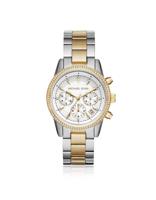 Michael Kors dameshorloge van 37 mm stalen armband en kast met quartz witte wijzerplaat Mk6474 - thumbnail