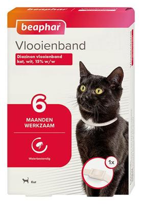 Beaphar vlooienband kat wit