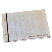 Ginger Ray gastenboek hout 26 cm | 5 stuks - thumbnail