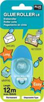 PLUS lijmroller, 6 mm x 12 m, blauw, blister van 1 stuk - thumbnail