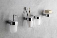 Bekerhouder Sapho Pirenei Hangend 6.9x10.5 cm Chroom / Satijnglas Sapho - thumbnail