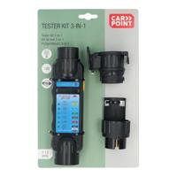 Carpoint testerkit aanhangerverlichting - 12v - 7 & 13 polig - met batterijfunctie - voor auto, caravan & trailer - thumbnail