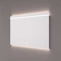HIPP Design spiegel met Horizontale LED-Streep - Indirecte Verlichting Onder - 120 x 70 x 3 cm - Spiegelverwarming - Kleurenwissel - Touch Dimmer - thumbnail