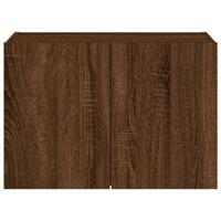 Tv-wandmeubel met LED-verlichting 60x35x41 cm bruineikenkleurig - thumbnail