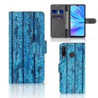 Huawei P30 Lite (2020) | Book Style Case | Wood Blue - thumbnail