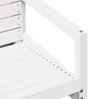 3-delige Loungeset massief grenenhout wit - thumbnail