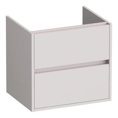 Brauer Adore - Onderkast - 60 cm - met 2 Softclose Lades Greeploos en 1 Sifon Uitsparing - Mat Zand