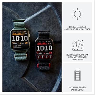 Garmin Venu X1 5,08 cm (2") AMOLED Digitaal 448 x 486 Pixels Touchscreen Zwart Wifi GPS