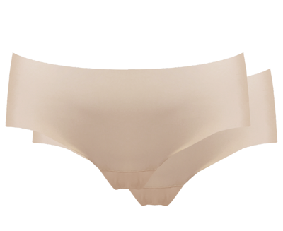 Magic 2-pak dream naadloze comfort hipsters - Seamless dames ondergoed - Rood, wit, zwart, beige - S - Huidkleur | Dames boxer - S - S