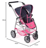 Combi-poppenwagen Emotion - Confetti Pink - thumbnail