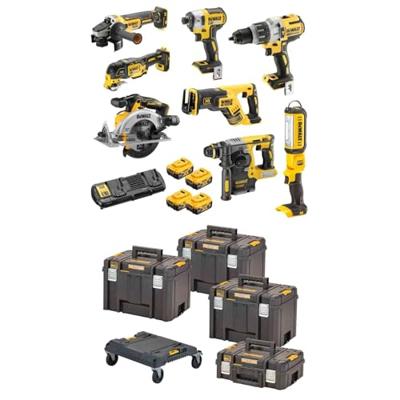 DeWALT DCK853P4T Accu combiset 8-delig 18V XR 5.0Ah in TSTAK
