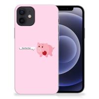 iPhone 12 | 12 Pro (6.1") Telefoonhoesje met Naam Pig Mud - thumbnail