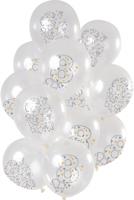 Folat Ballonnen origami cijfer 8 jaar 30 cm set van 12 | 24 stuks - thumbnail