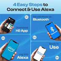 Boompods Zero Talk Bluetooth luidspreker Amazon Alexa geïntegreerd, Handsfree-functie, Stootvast, Waterafstotend Blauw - thumbnail