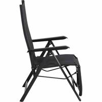 Siena Garden Tesoro Relax M29538 Tuinstoel Aluminium, Kunststof Antraciet (mat), Zwart, Zilver - thumbnail