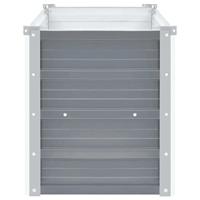 Plantenbak verhoogd 160x40x45 cm gegalvaniseerd staal grijs - thumbnail