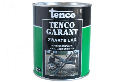 Zwart 1l tencogarant verf/beits Tenco - Tenco