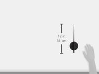 TFA Dostmann 60.3036.01 Wandklok Kwarts 50 cm x 96 mm x 310 mm x 33 mm Zwart - thumbnail