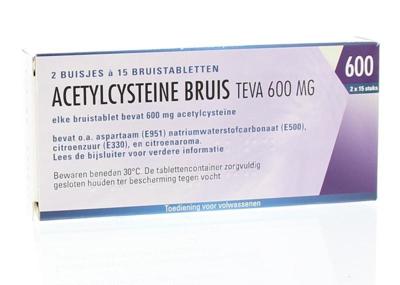 Acetylcysteine 600mg 30 Bruistabletten