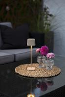 KonstSmide Oplaadbare tafellampCapri mini zand bruin - 7829-330 - thumbnail