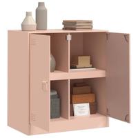 Dressoir 67x39x73 cm staal roze - thumbnail