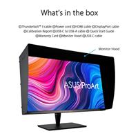 ASUS ProArt PA32UCX-PK 4K HDR IPS Mini LED-monitor - 32 inch, 1200 nits, 10 bit, Dolby Vision, HLG, 1152 zones, 99% DCI-P3, 99,5% Adobe RGB, 100% sRGB/Rec. 709, hardwarekalibratie, Thunderbolt 3 - thumbnail