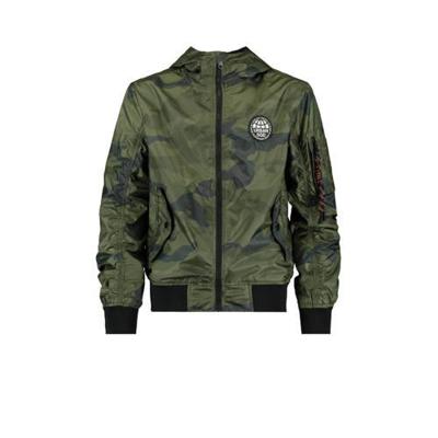 CoolCat Junior bomberjack zomer Jeremy met camouflageprint en patches army groen CoolCat Junior bomberjack zomer Jeremy met camouflageprint en patches army groen