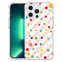 iPhone 13 Pro Max Doorzichtige Silicone Hoesje Dots - thumbnail