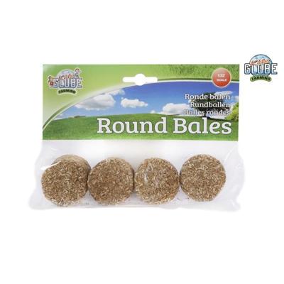Kids Globe ronde balen 4stuks 1:32 - thumbnail