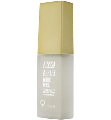 Alyssa Ashley eau de toilette spray los white musk 15ml unisex