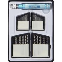 Donau Elektronik HSS250 HSS Metaal-spiraalboorset 0.3 mm, 0.4 mm, 0.5 mm, 0.6 mm, 0.8 mm, 0.9 mm, 1 mm, 1.1 mm, 1.2 mm, 1.3 mm, 1.4 mm, 1.5 mm, 1.6 mm, 1.8 mm, - thumbnail