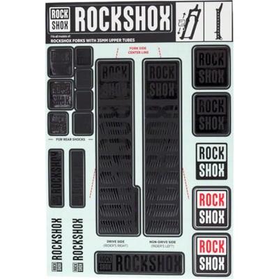 ROCKSHOX decor set decal set stealth