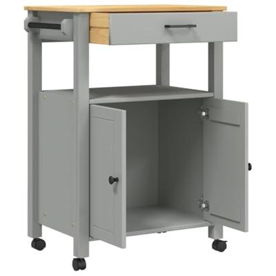 Keukentrolley MONZA 60x40x88,5 cm massief grenenhout