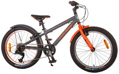 Volare rocky kinderfiets - 20 inch - grijs oranje - 6 speed - prime collection
