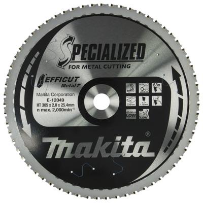 Makita Accessoires Afkortzaagblad Staal | Efficut 305x25,4x2,0 63T 0g - E-12049 - E-12049
