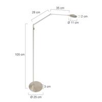 Steinhauer RVS leeslampZodiac LED - 2108ST - thumbnail