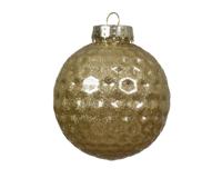 Kerstbal kunststof d8 cm licht goud I Decoris - Decoris - thumbnail