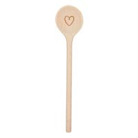 Goki houten pollepel hart, 20cm - thumbnail