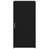 Opbergkast zwart 50x45x103,5 cm bewerkt hout - thumbnail