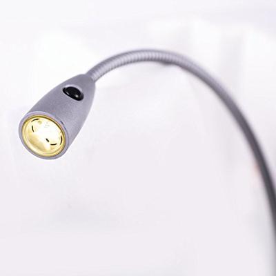 Heitronic Berta 27745 LED-bedlamp LED LED vast ingebouwd 1.5 W Warmwit Zilver