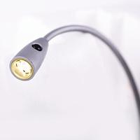 Heitronic Berta 27745 LED-bedlamp LED LED vast ingebouwd 1.5 W Warmwit Zilver - thumbnail