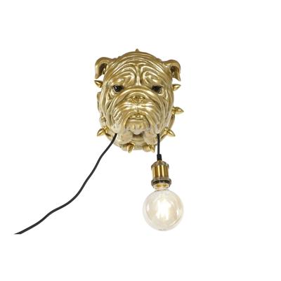 Muurlamp Home ESPRIT Gouden Hars 50 W Modern Bulldog 220 V 25 x 23 x 29 cm Muurlamp Home ESPRIT Gouden Hars 50 W Modern Bulldog 220 V 25 x 23 x 29 cm