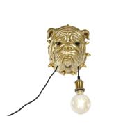 Muurlamp Home ESPRIT Gouden Hars 50 W Modern Bulldog 220 V 25 x 23 x 29 cm - thumbnail