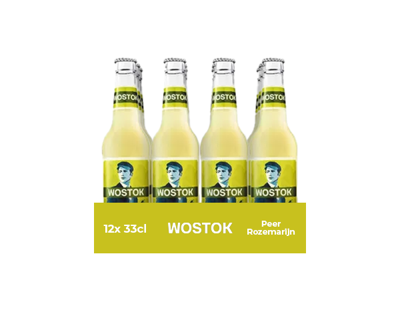 Wostok peer rozemarijn bio fles (12x 33cl)
