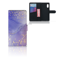 Hoesje voor Samsung Xcover Pro Watercolor Paars - thumbnail