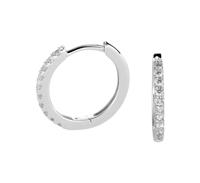 TFT Oorringen Met Scharnier 0.20ct (2x0.10ct) G SI Witgoud Glanzend - thumbnail