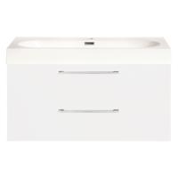 Differnz Somero badmeubel set FSC 80 cm hoogglans wit - thumbnail