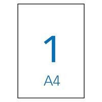 Apli witte etiketten ft 210 x 297 mm (b x h) (A4), 100 stuks, 1 per blad (1281) - thumbnail