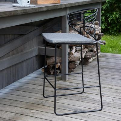 Nohr Outdoor Barkruk 'Daman' kleur Zwart (zithoogte 65cm) Nohr Outdoor Barkruk 'Daman' kleur Zwart (zithoogte 65cm)