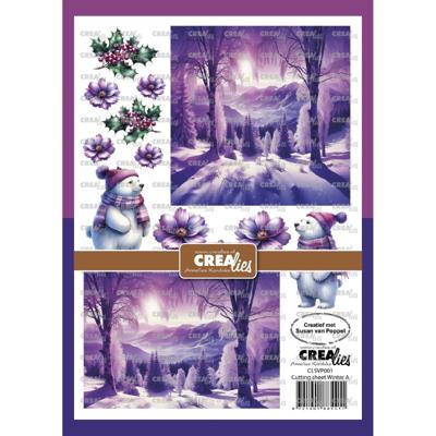 Crealies • knipvel winter a 8 vellen